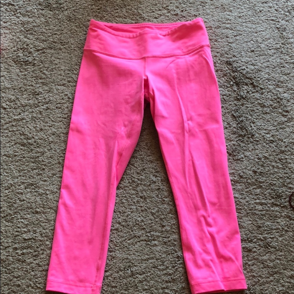 Hot pink lulu leggings